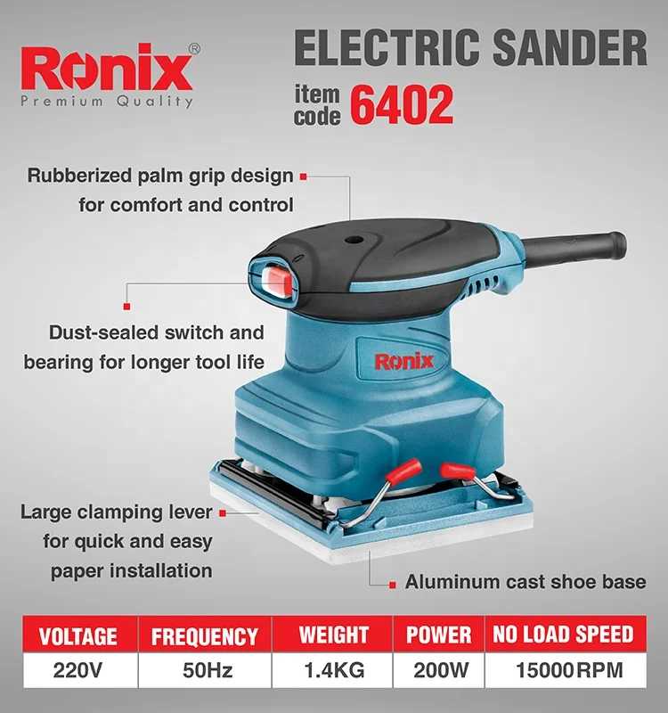 Профессиональный шлифовальный станок Ronix модель 6402 для обработки