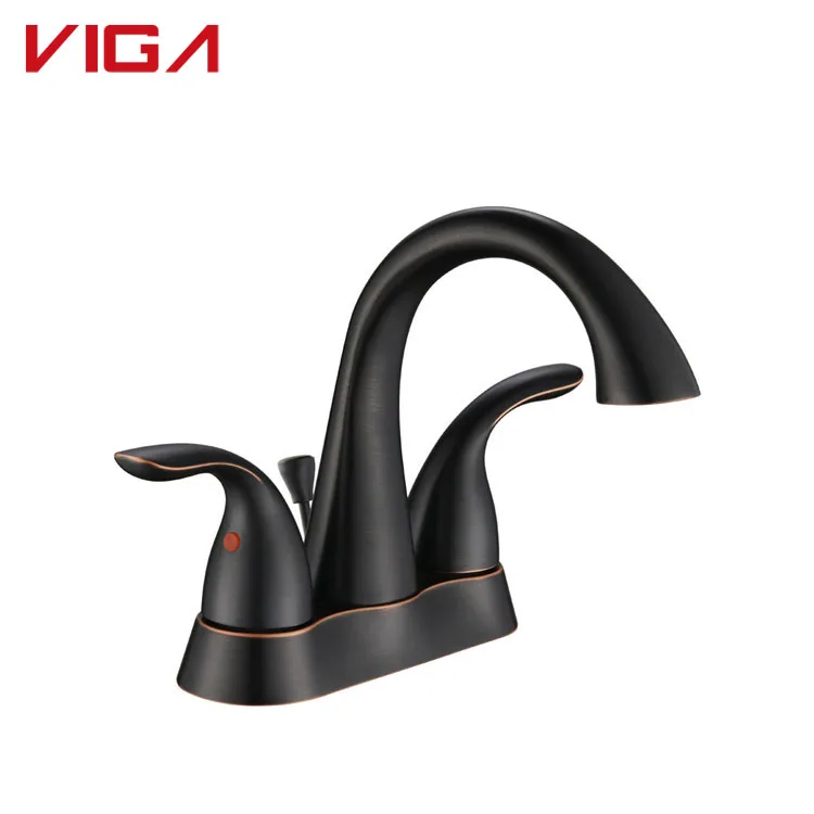 Factory Wholesale Deck Mounted Dual Handle Face Basin Sink Mixer Tap Bathroom Basin Faucet