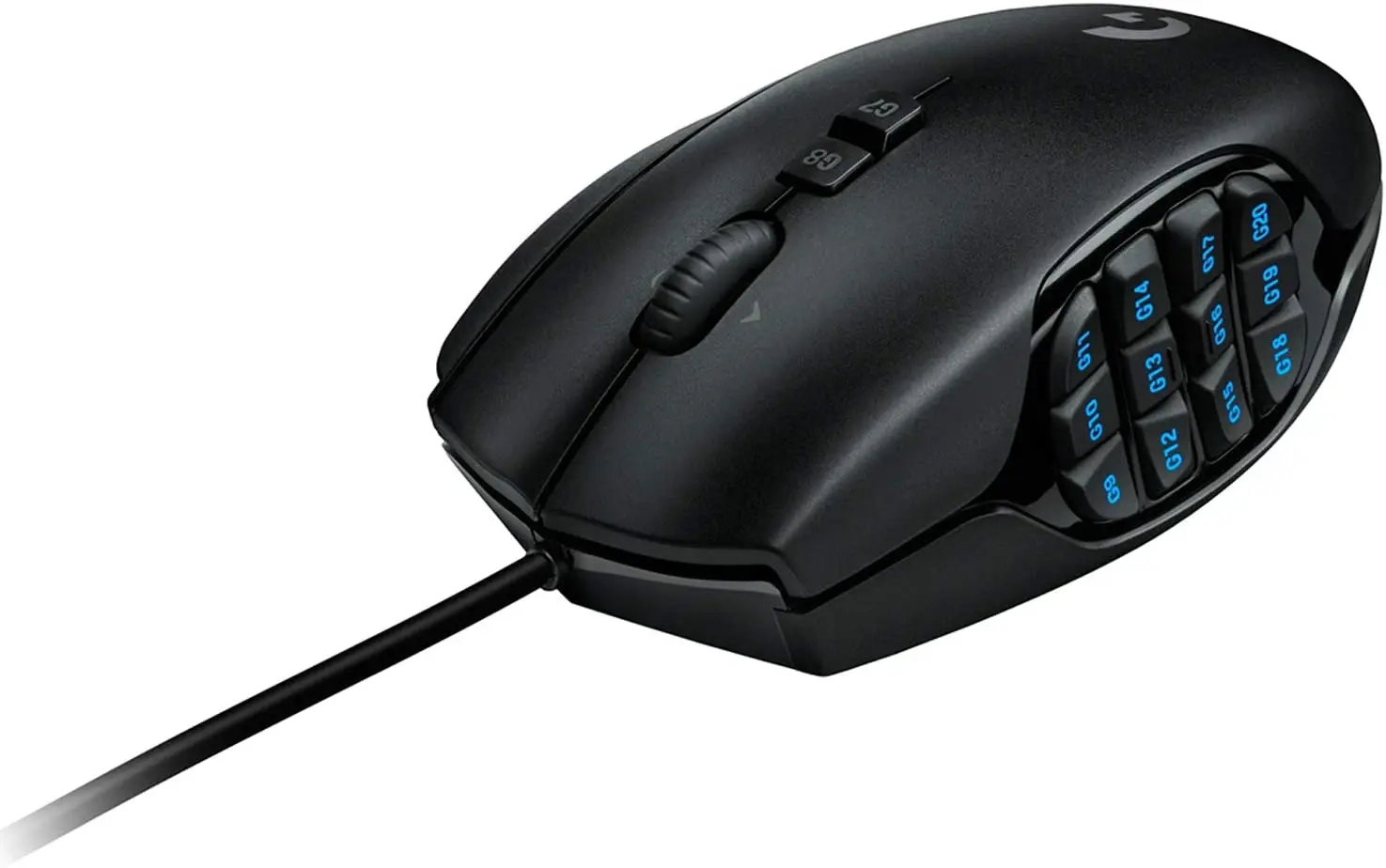 Игровая мышь Logitech G600 MMO RGB с подсветкой 20 программируемых
