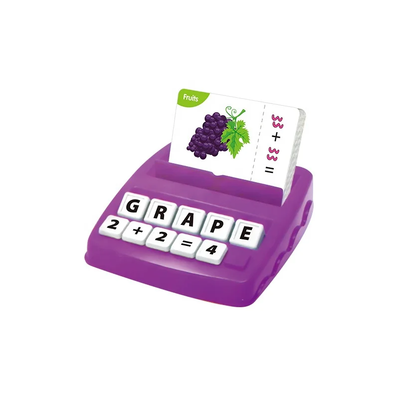 Popular Spelling Letter Toy Kids plastic Words Spell Game 2 in 1 educational Flashcard Learning Game
