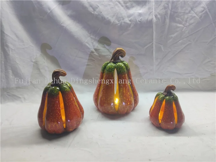 Wholesale ceramic halloween pumpkin for Harvest Festival holiday