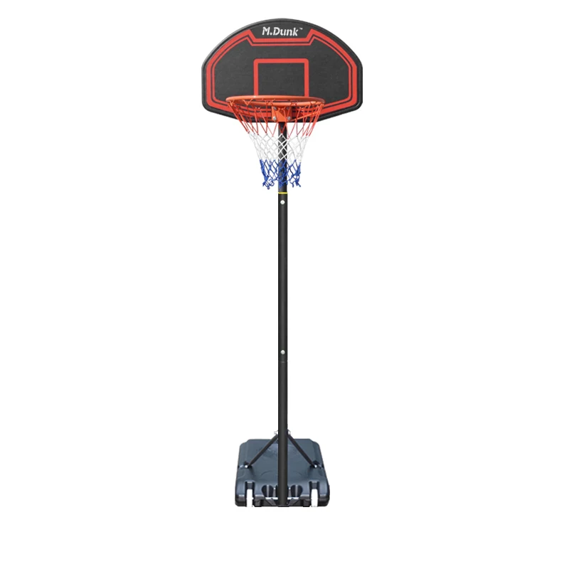 M.Dunk Junior Height Adjustable Basketball Hoop, Free Standing Portable Basketball Stand for Kids