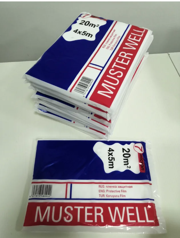 4m painters plastic drop sheet cloth for painting