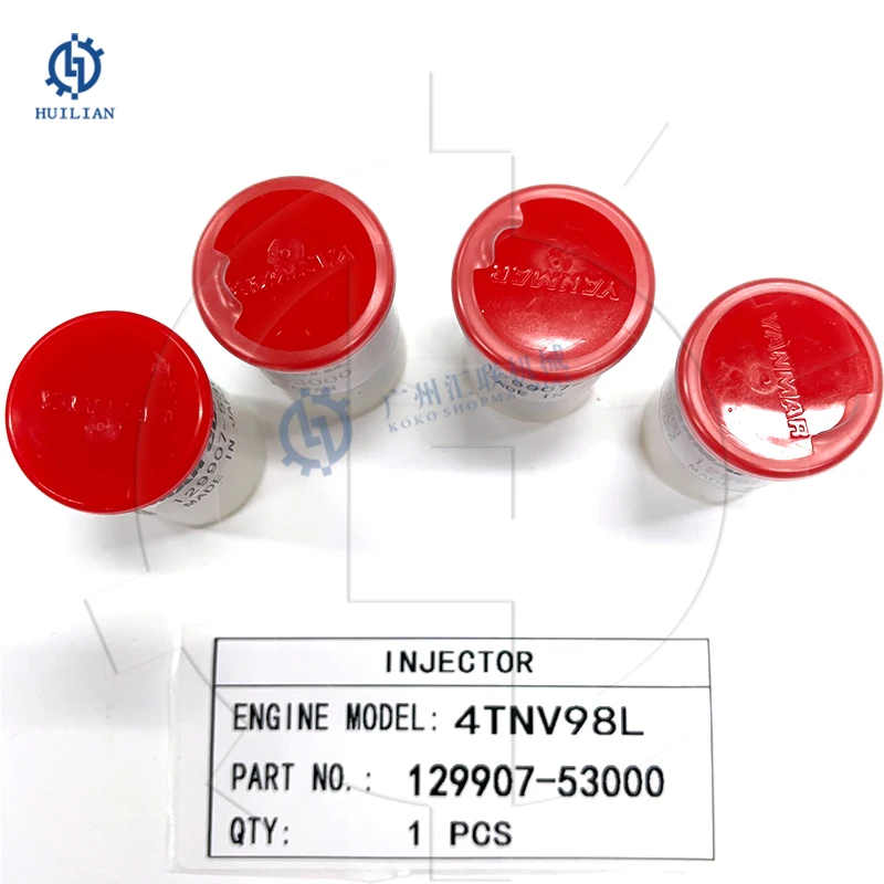 129907-53000 12990753000 Diesel Engine Injector 4TNV98L Fuel Injector for Yamma-r Excavator Engine Spare Parts