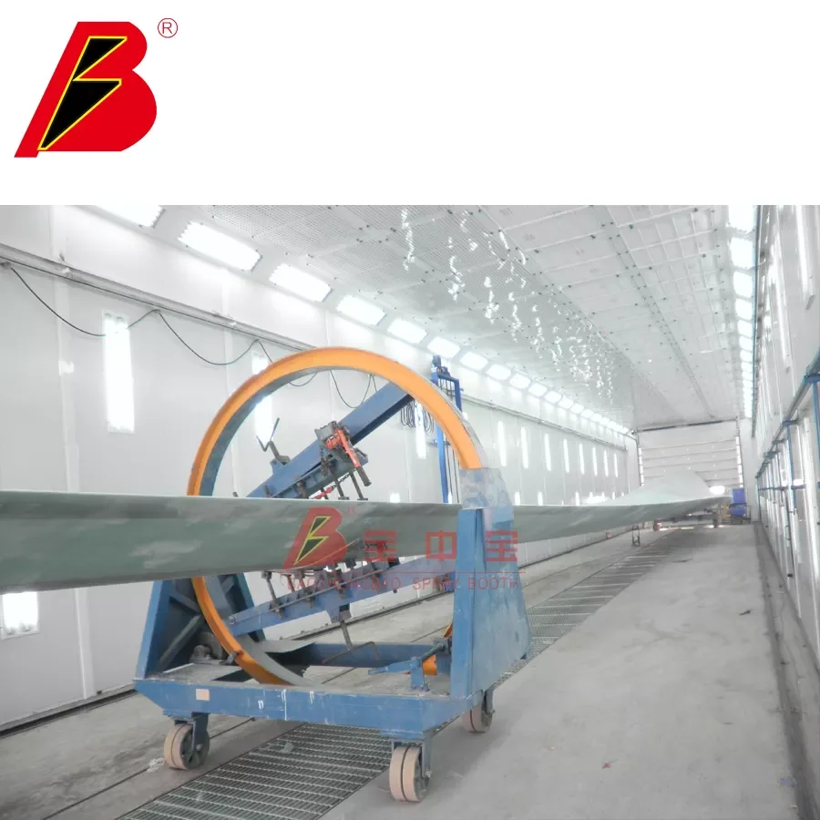 Professional Painting booth manufacturer for Wind Turbine blade spray booth line for wind power industry on sale