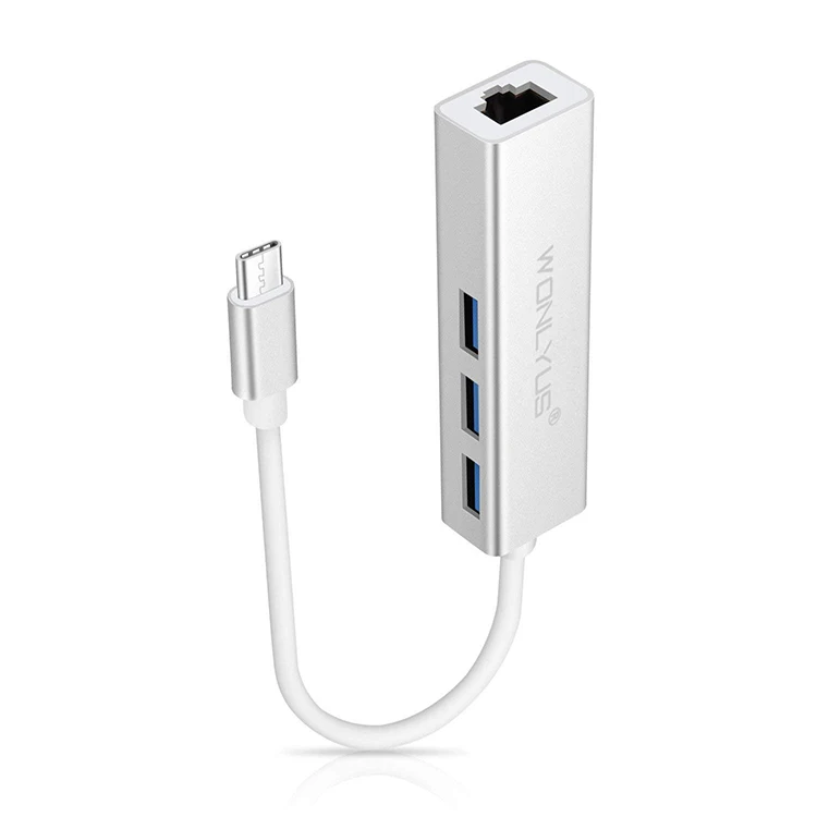 USB C to 1000M RJ45 Ethernet Lan Converter with Authorized MAC USB 3.0 to Ethernet RJ45 Lan Gigabit Adapter for 10/100/1000 Mbps