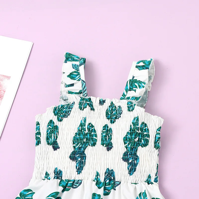 Summer Stylish Comfortable Little Girl Cute Polka Dot Ruffles Kids Romper Children Clothes Girls Suspender Jumpsuit