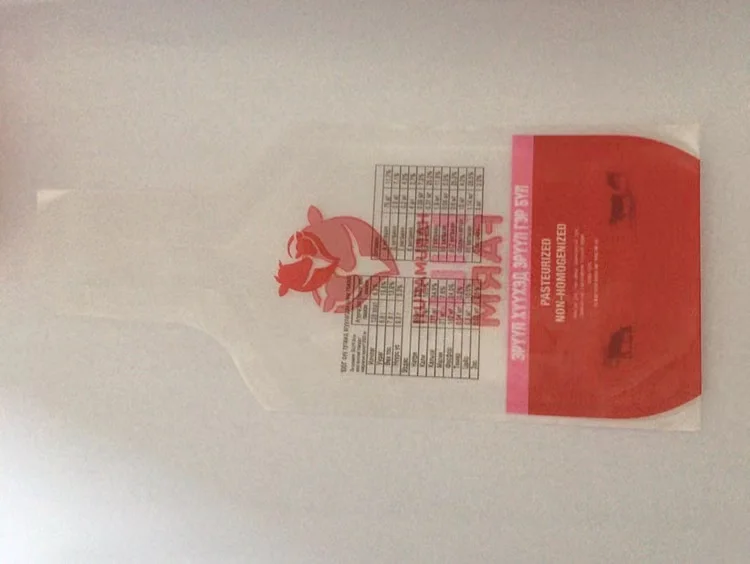 OEM Made Printed Orange Juice ice Lolly Pop Plastic Soft Tube Bag Shape Sealed Injected Laminated Plastic Drink Beverage Pouch