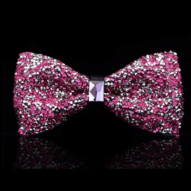 New design crystal bling bowtie for men wedding banquet feast club party bridegroom shinning rhinestone bow tie