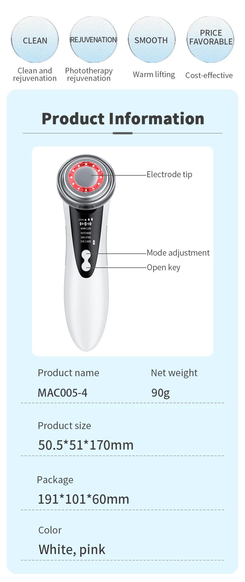 Facial Massager Professional Manufacturer Face Lifting 3d V Roller Pulse Lift Skin Tightening Device Led