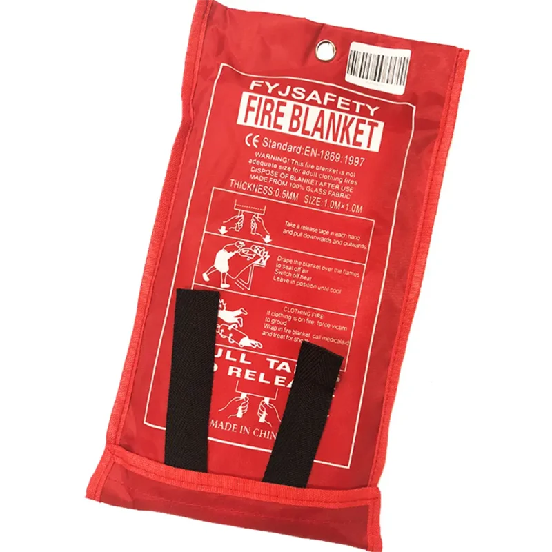 Wholesale Industrial-Grade  Silicone Coated Fiberglass Fabric Fire Retardant Emergency Rescue Blanket for Shopping Mall