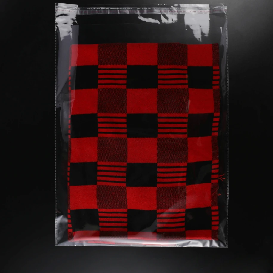Wholesale price Self-adhesive custom transparent pe opp plastic clothes packaging clear bag