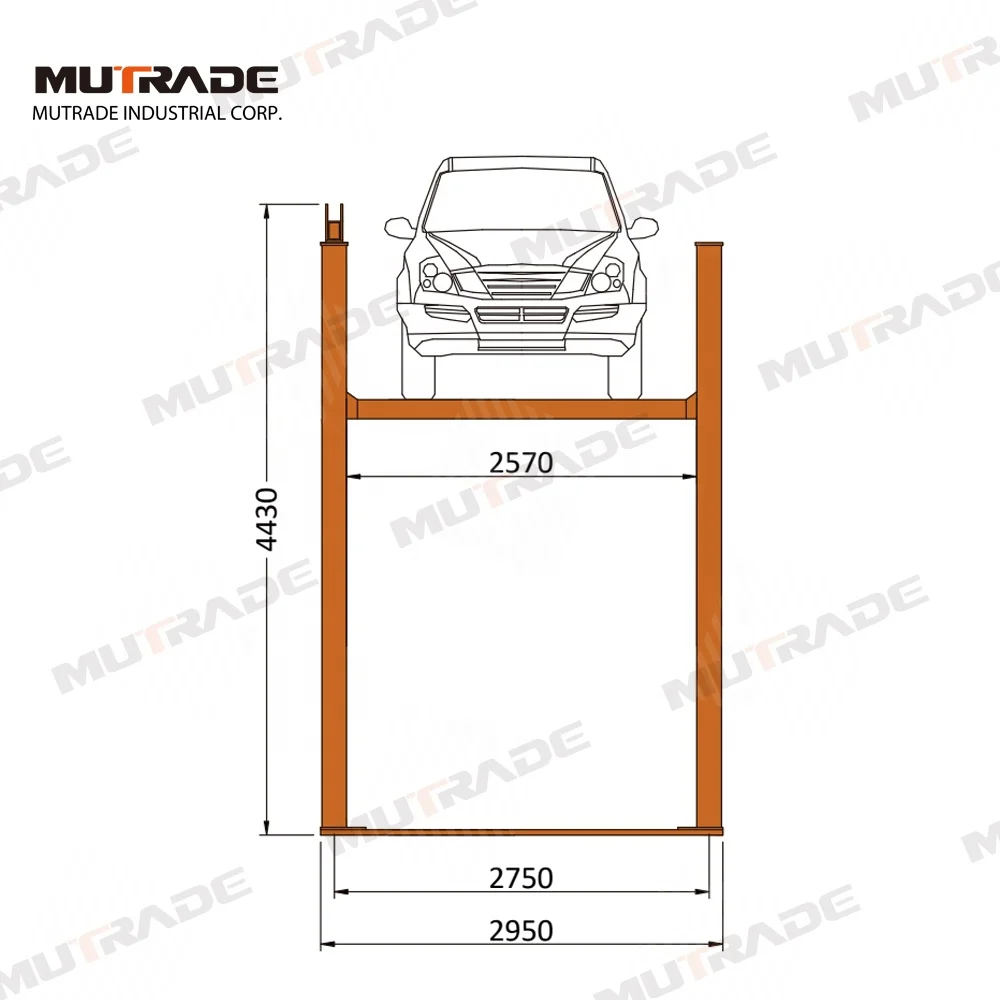 Vertical Car Goods Lift Platform Vehicle Goods Elevator Four Post Parking Stacker Customize
