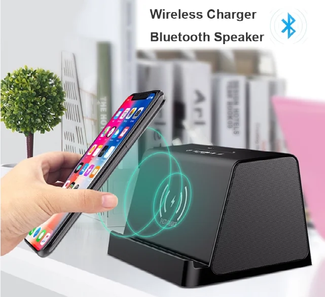 2021 Hottest Wireless Charger Speaker Latest Gadgets BT 5.0 Wireless Charger Speaker BT Speaker For Phone for Laptop