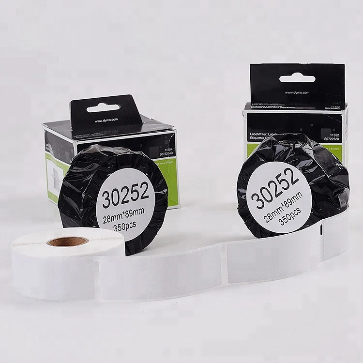 OLANTAI 1-1/8' x 3-1/2' 28mm x89mm dymo 30252 compatible labels thermal paper roll for dymo label machine
