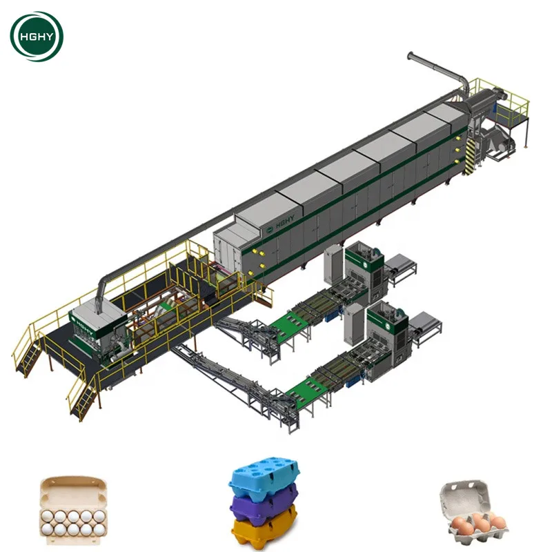 Heating Electricity Egg Tray Production Machine Paper Recycling Machine Carton Pour Fruits Raisin Pulp Molding Egg Tray Machine