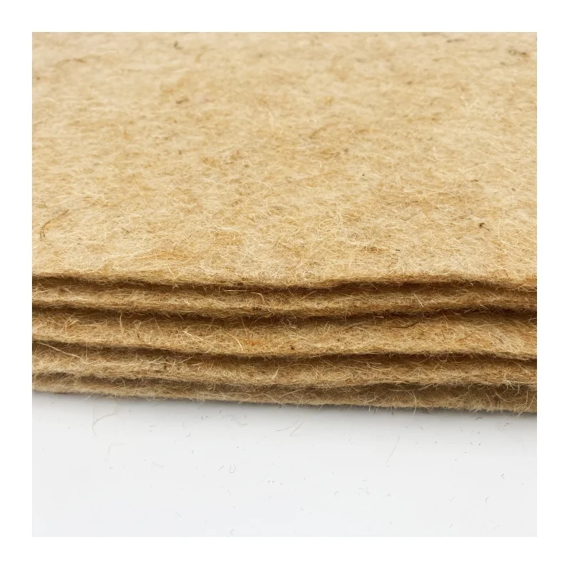 100% Biodegradable natural non woven needle punched jute thick felt cloth for agriculture
