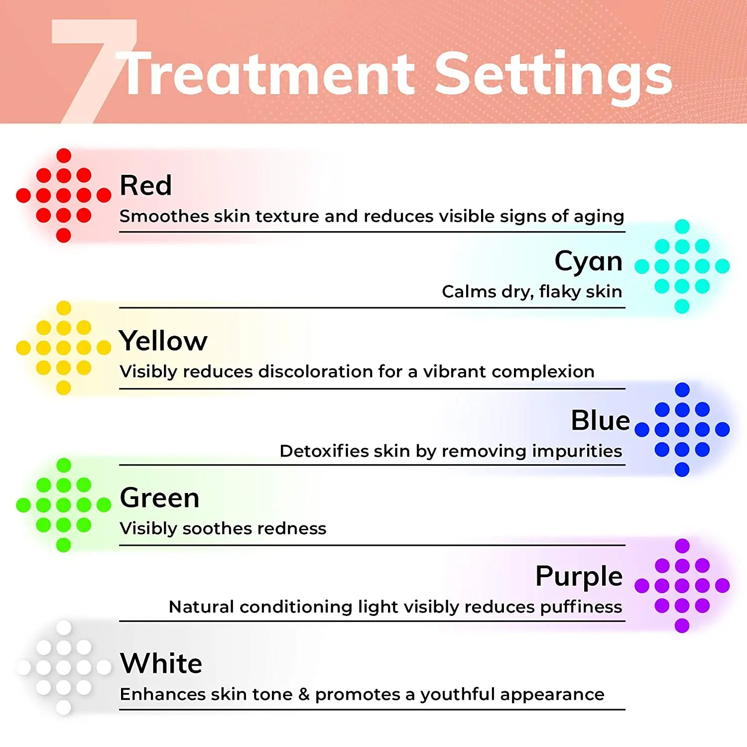 Wireless 7 Color LED Face equipment with IR 850nm