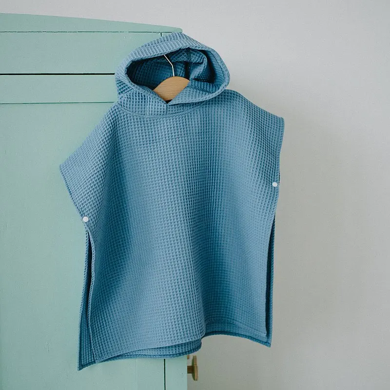 China Wholesale Mildream Custom Organic Waffle Baby Hooded Towel Soft Baby Hood Beach Towel