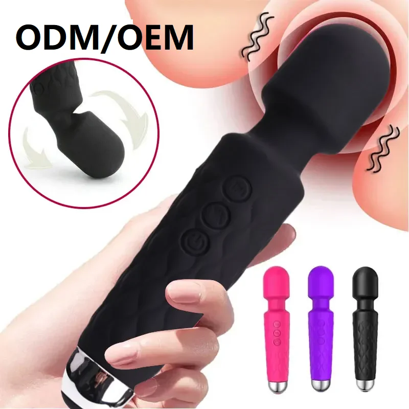 Powerful Clitoris Stimulation Adult Personal Silicone Sex Toy Magic Av Wand Massager Dildo Masturbator Vibrator For Women Female