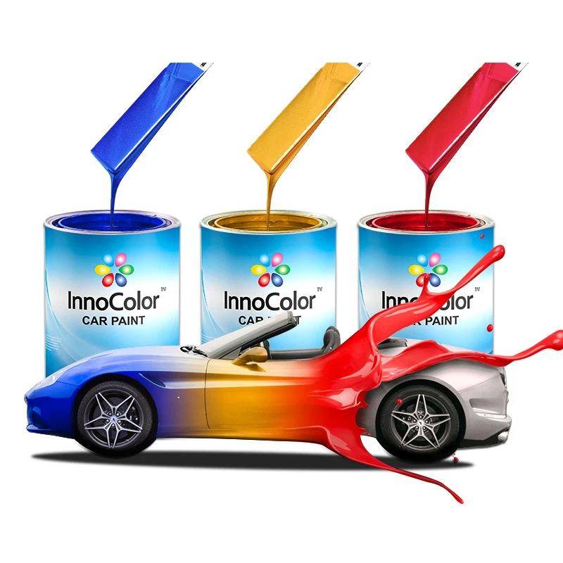 InnoColor Car 1k Base Paint Blue Color Acrylic Polymer Auto Paint Car Refinish Auto Pu Color Polyurethane Spraying Paint