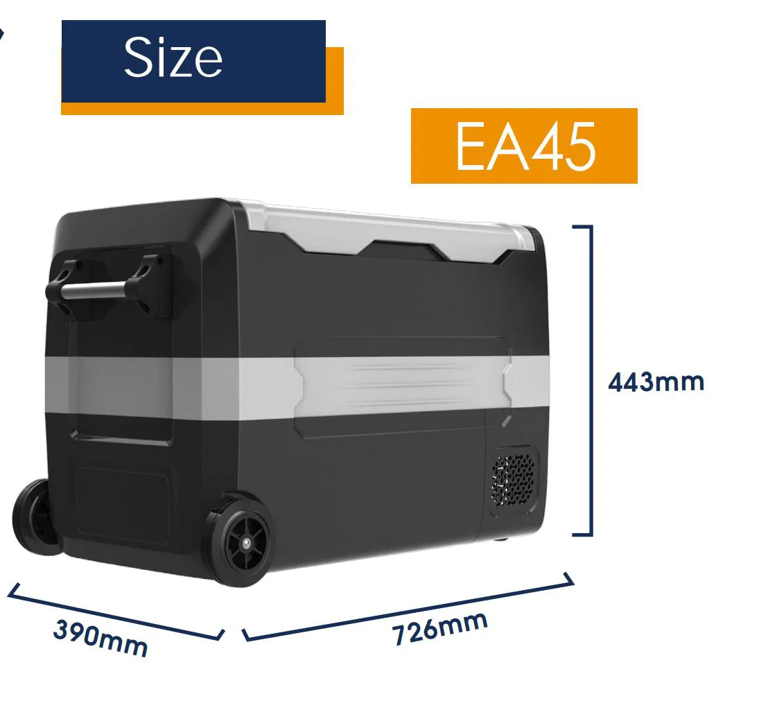  Fast Freeze to -20 Interllectual double Temp Zone compressor Car fridge / freezer refrigerator for camping