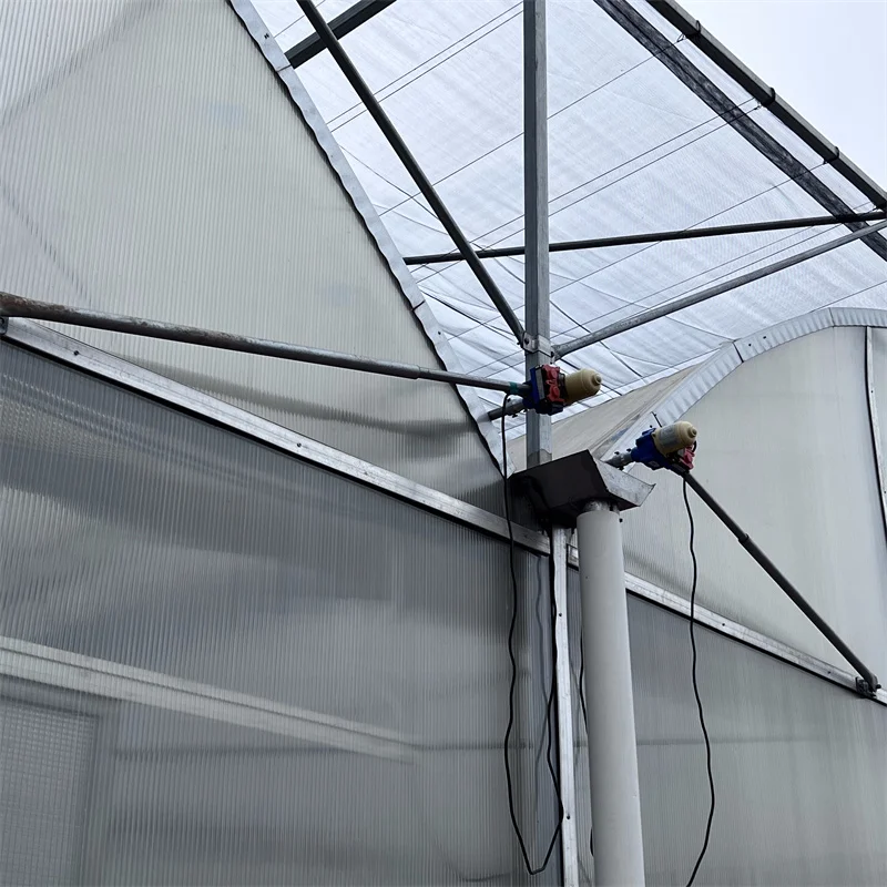 Wire Mesh Rolling Benches Galvanized Steel Structure Multi-span Greenhouse Agricultural Greenhouse Polycarbonate Kit For Plants