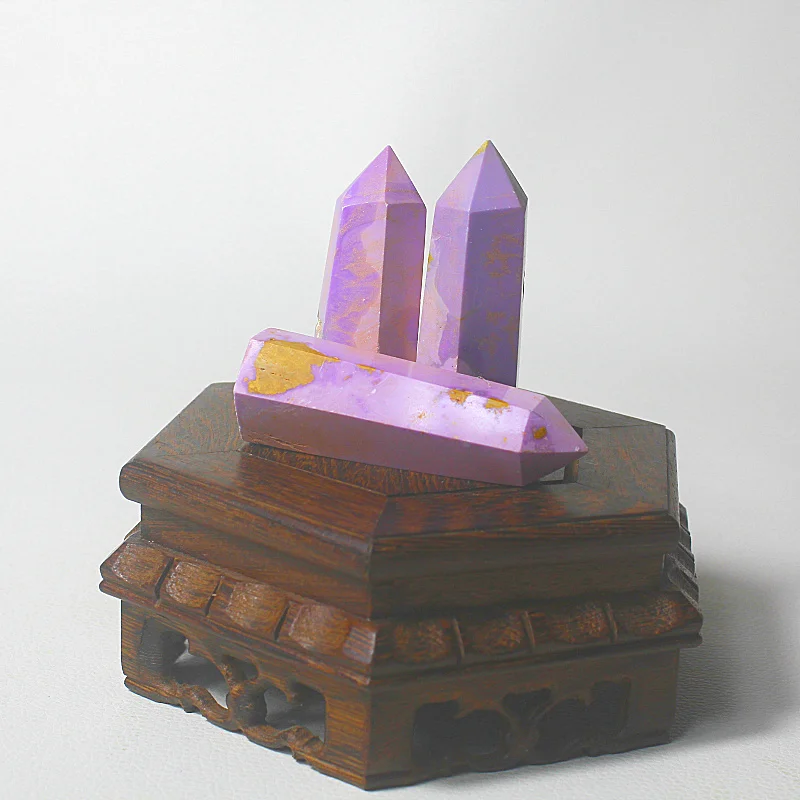 High Quality Natural Gemstone Reiki Phosphosiderite Healing Crystal Point For Home Decoration