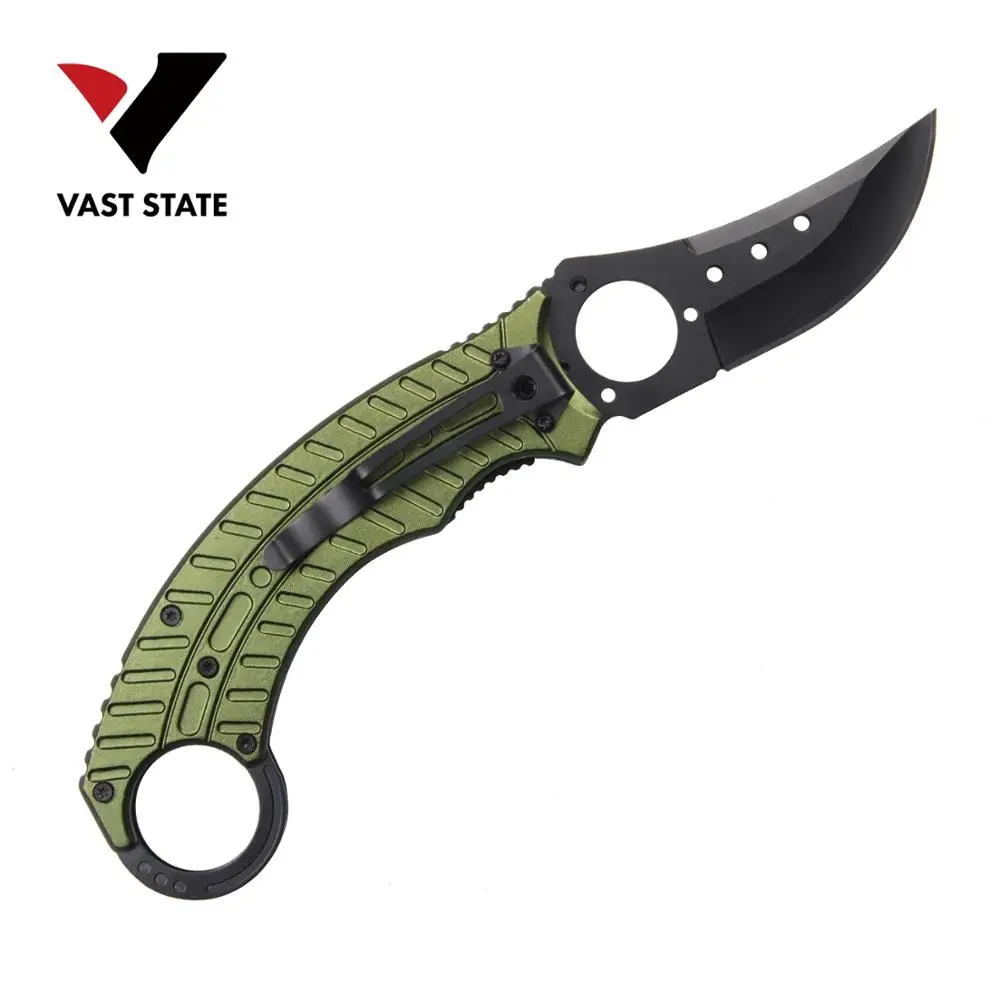Amazon hot selling  CS GO Military Tactical Karambit Hunting Camping Knife Survival Fixed Blade Knife