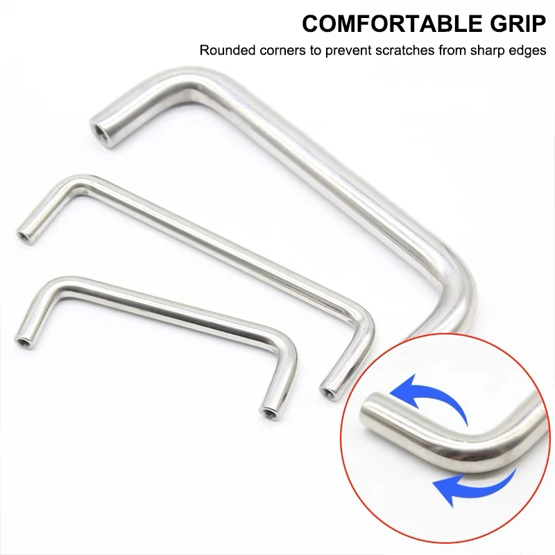 American Stainless Steel Hardware Accessories Bathroom Handle Cabinet Kitchen Furniture  Handles