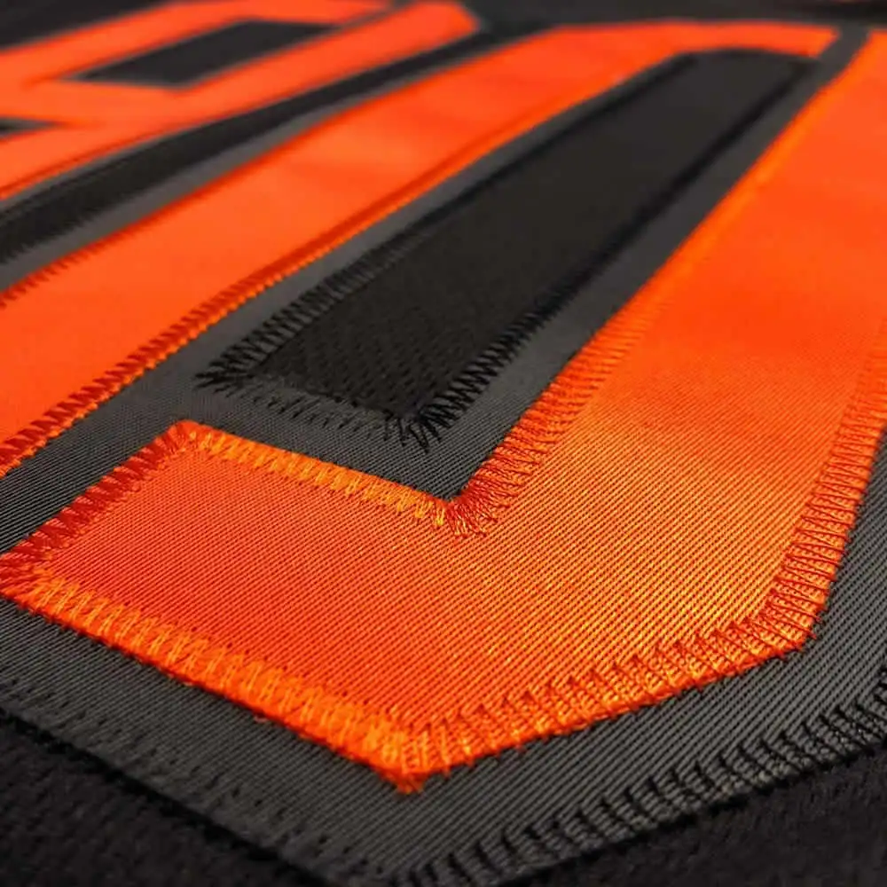 Popular Solid Adhesive Backing  Tackle twill  fabric  for  Embroidery jersey Tackle Twill  jersey Hockey Jersey Name kit
