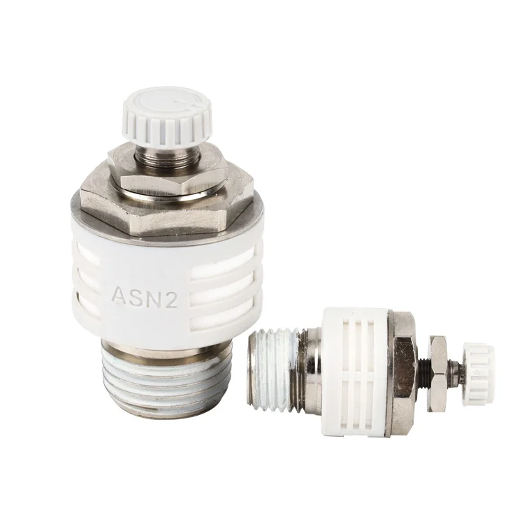 SMC type high quality exhaust throttle valve adjustable silencer ASN-M5-01-02-03-04 plastic silencer