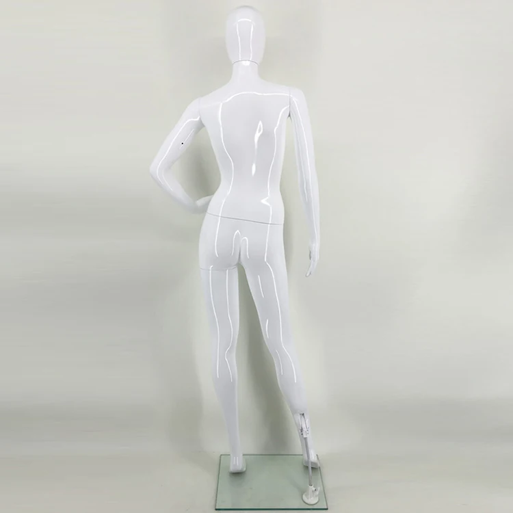 Wholesale full body mannequins type and adults age group plastic glossy white mannequin