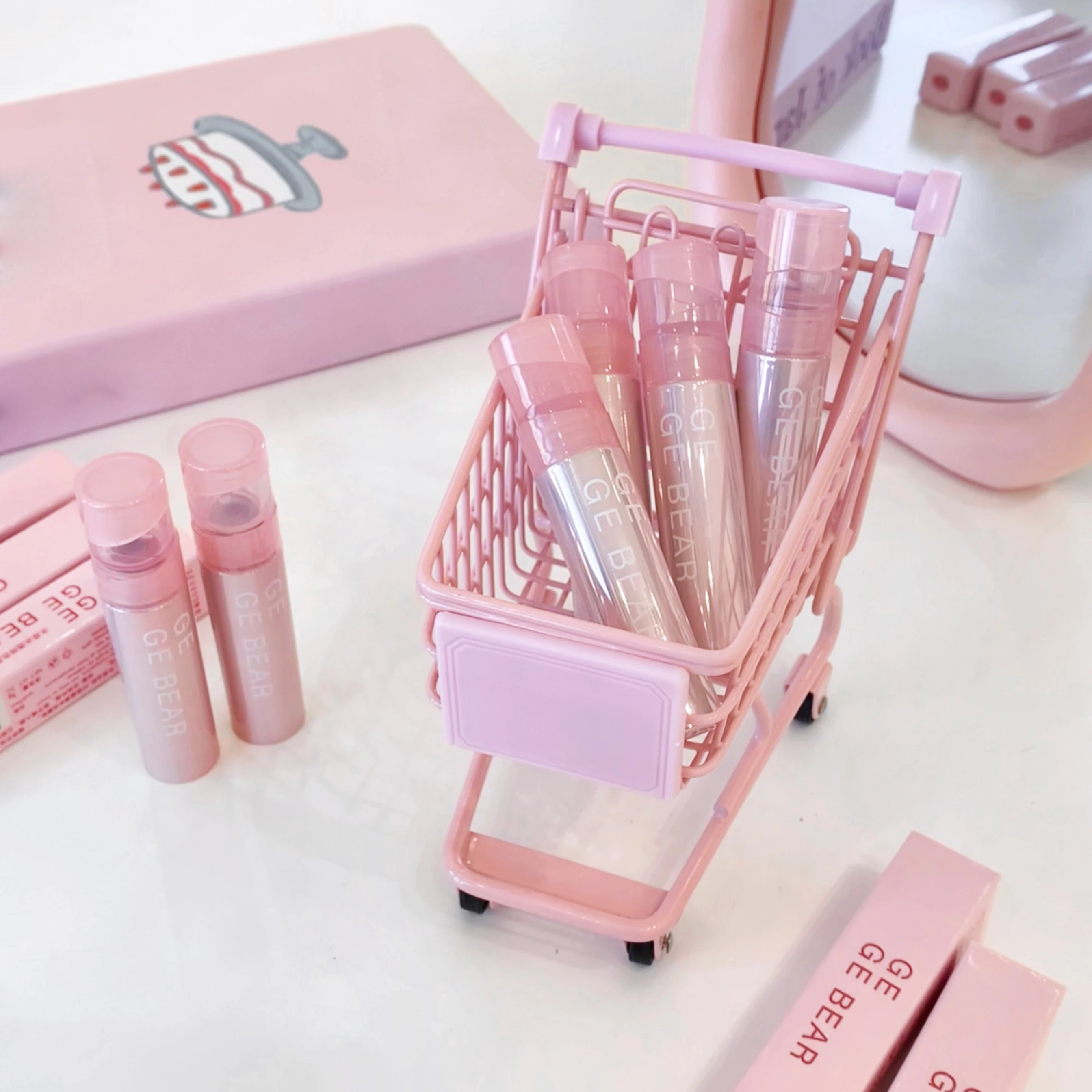 Gege Bear Watery And Icy Jelly Lip Balm Tender Appearance Lipstick Gloss Pure Desire Holding Makeup Lip Glaze