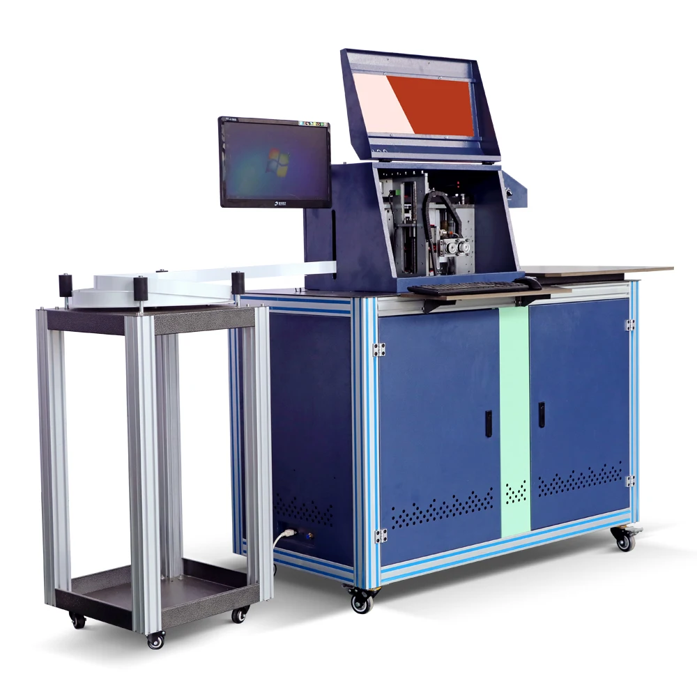 CNC Automatic Metal Sheet Channel Letter Steel Bending Machine Slotting Machine