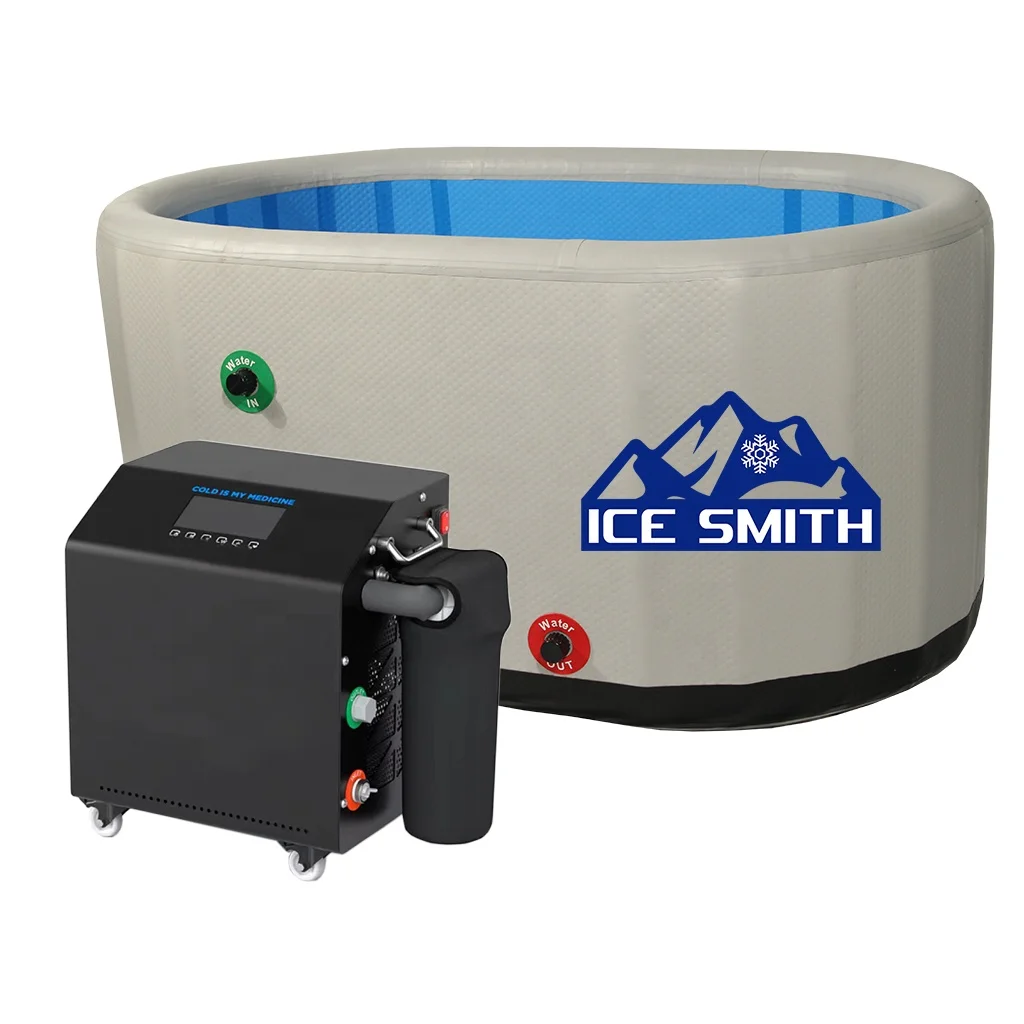 Inflatable Bathtub PVC Ice bath  Household adult bath bucket, full body plus cotton bubble bath bucket, large sweat bath bucket,