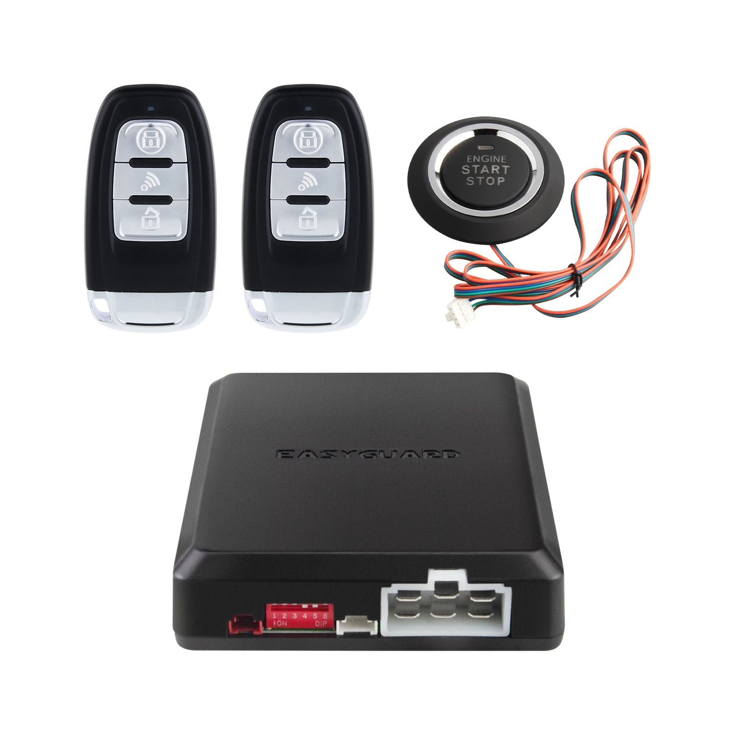 EASYGUARD Universal EC002-NFC-AA  PKE Car Alarm System Passive Keyless Entry & remote engine start & NFC lock unlock