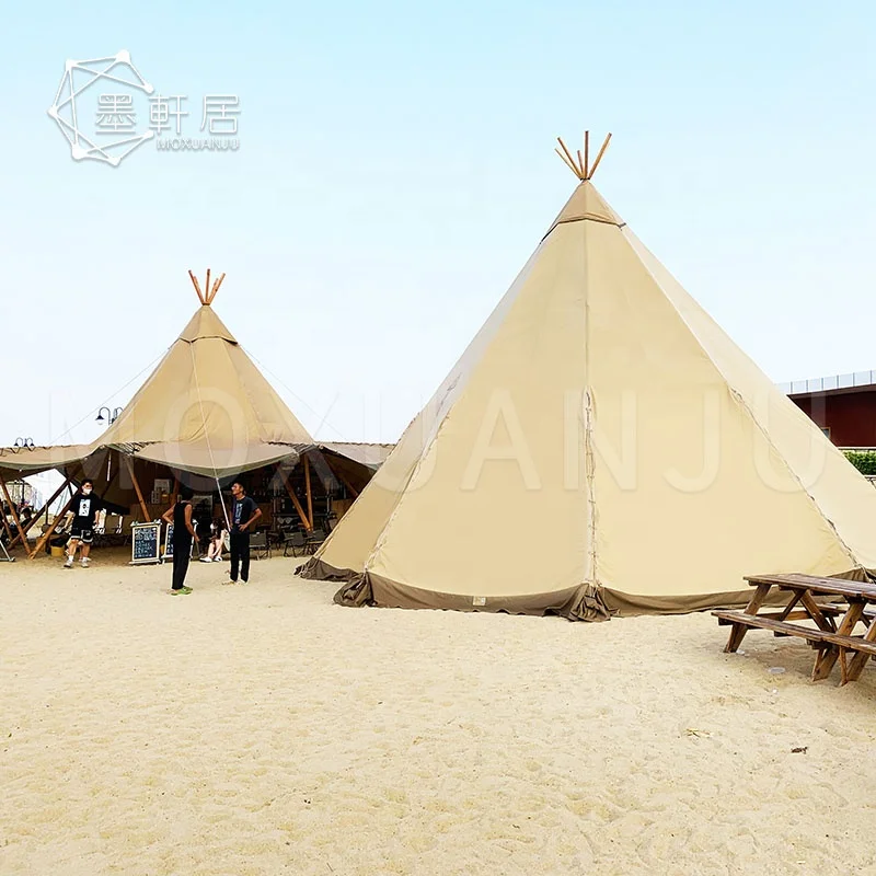 Portable Outdoors Beach Umbrella Tipi Indian Shade Cafe Tent for Camp