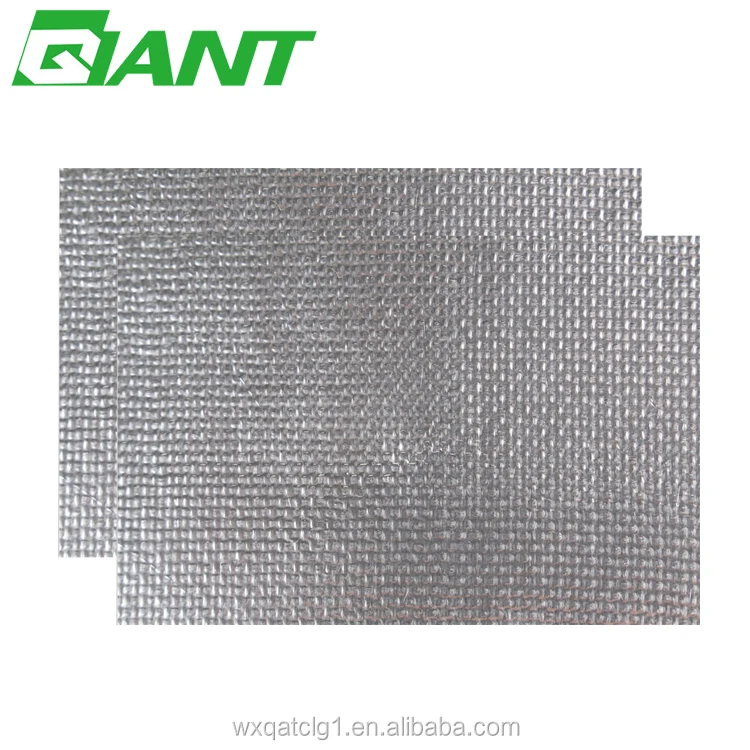 High Temperature Aluminum Foil Fiberglass Fabric with Composite Material For Fire Curtain Construction in hotel