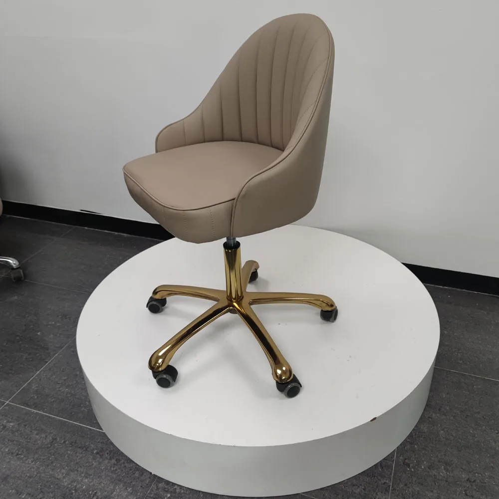 Wholesale Cheap Beauty Salon Furniture Adjustable Height Pedicure Stool Technician Chair With Backrest