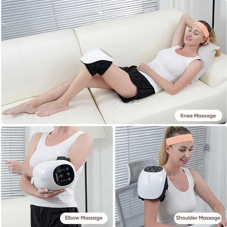 Infrared Heating Knee Pads Electric Circulation Vibration Massage Knee Massager With Knee Heat