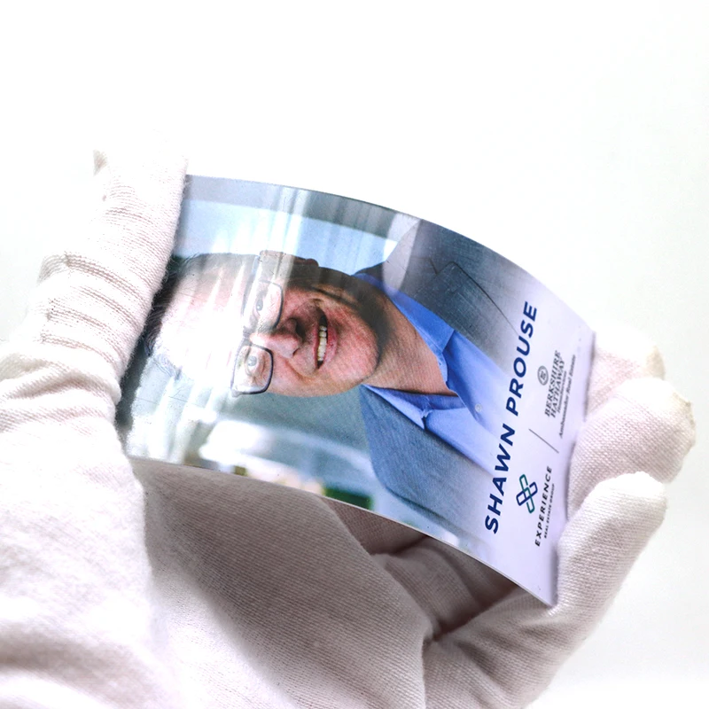 Digital Printing Rectangular Plastic PVC Custom Photo Card