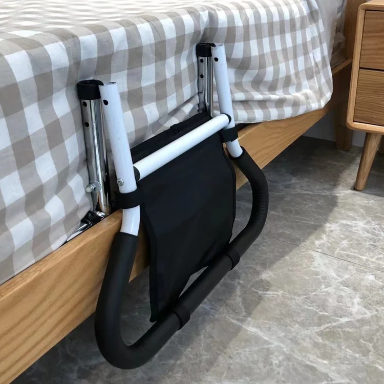 UZLQ-110033 New folding bedside handrail, stainless steel guardrail, bed assist frame, elderly fall prevention device