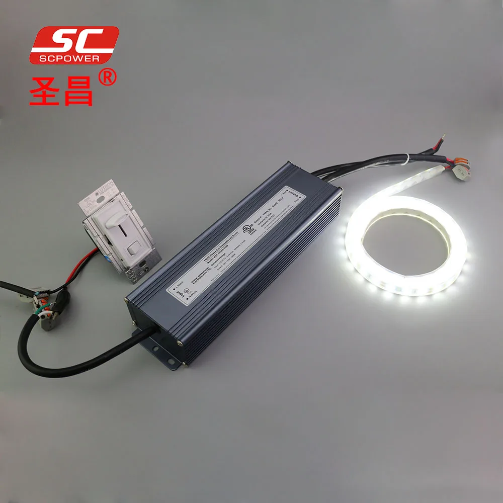 12V 24V 100 Вт постоянного тока постоянное напряжение ШИМ ТРИАК с регулируемой яркостью пластиковый светодиодный