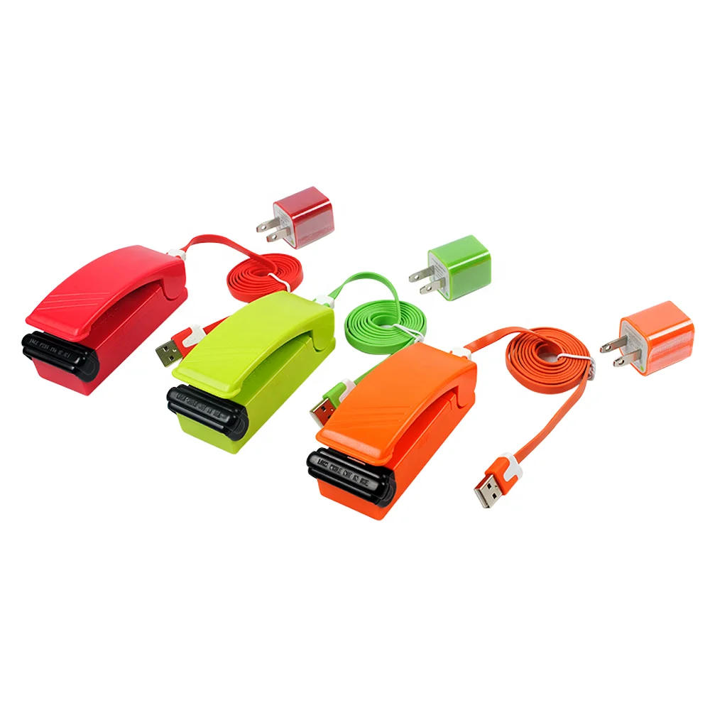  USB Перезаряжаемый электрический пластиковый упаковщик чипсов для