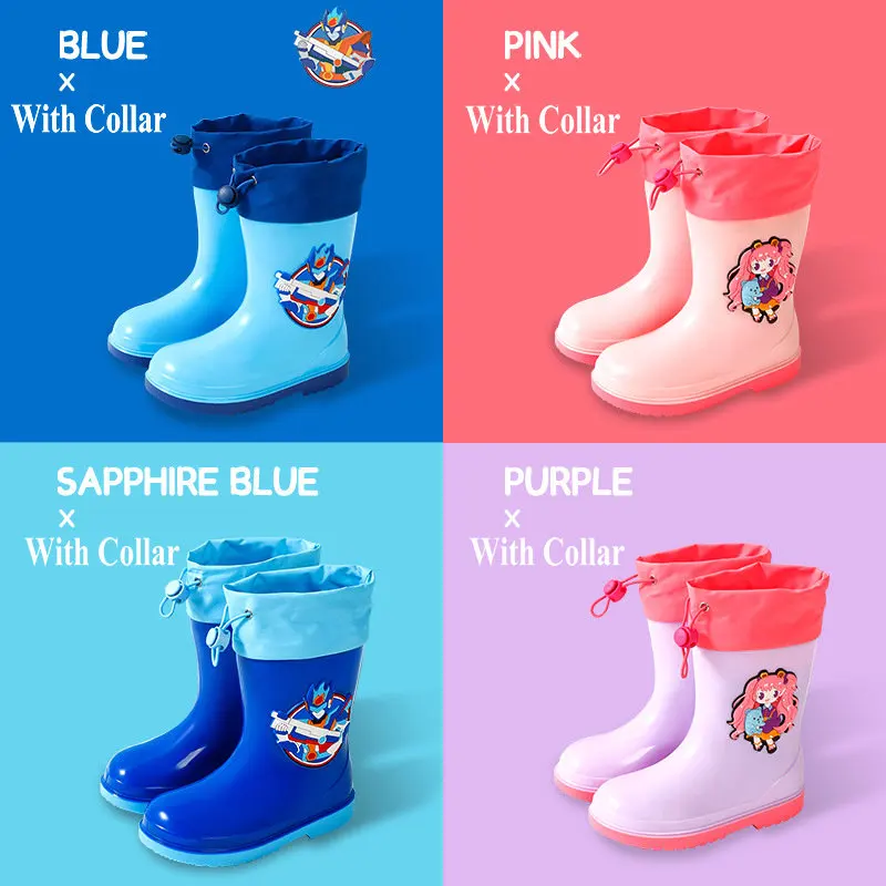 Wholesale Waterproof Toddler Girls and boy plastic Kids Wellies Rain Gum Boots for Children