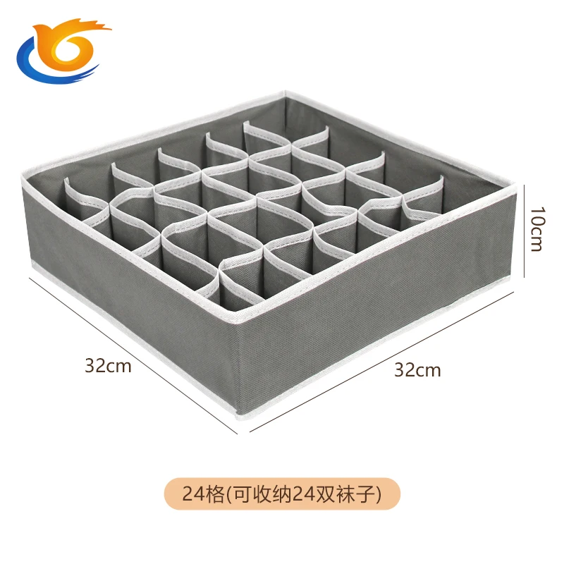 Hot Sale Non Woven Home Clothes Organizer Trousers Storage Box Underwear Bra Socks Compartment Wardrobe Organizer