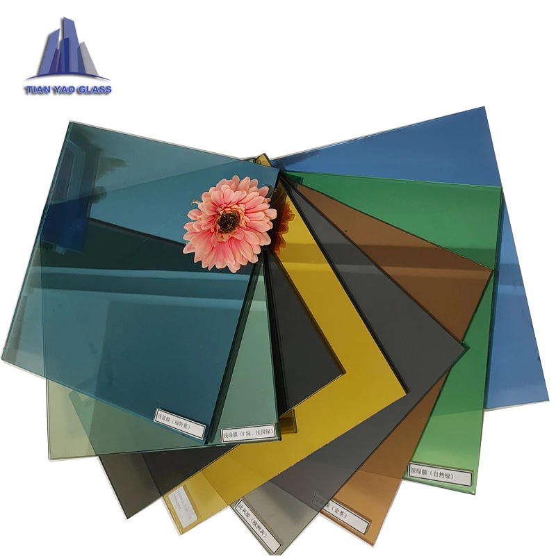 Tinted float glass Sheet Grey Green Reflective Glass for Decoration