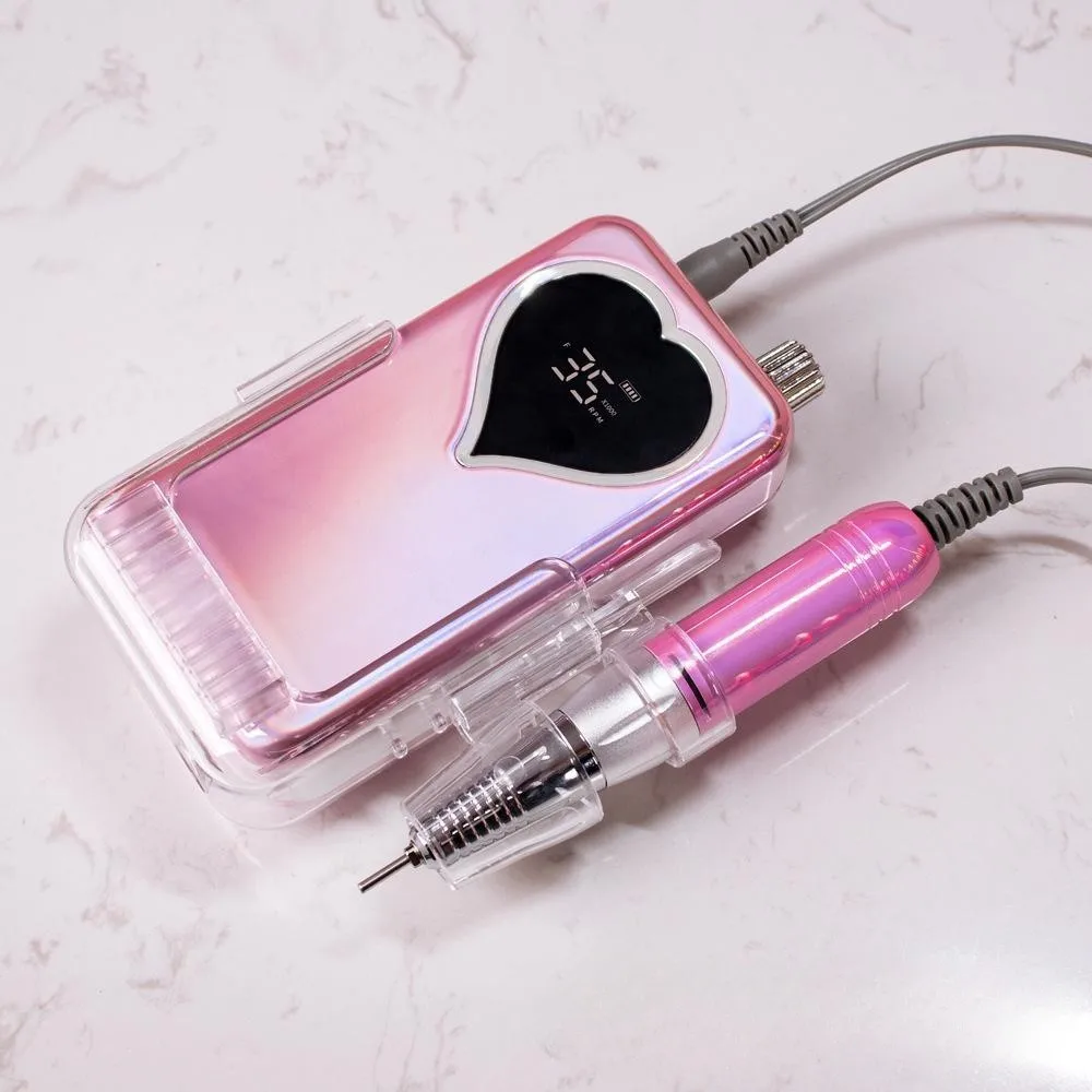 Mini Nail Polisher Rechargeable Portable Storage Base Nail Polisher 35000 Rpm Electric Nail Polisher
