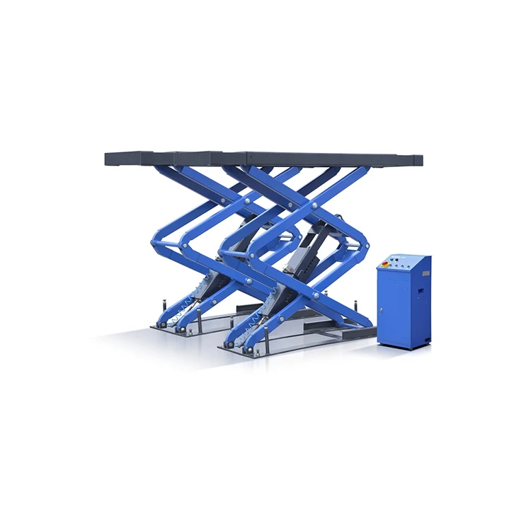 Robust In-Ground Mount full rise scissor Car Lift portable car ramp hydraulic mid scissor lift
